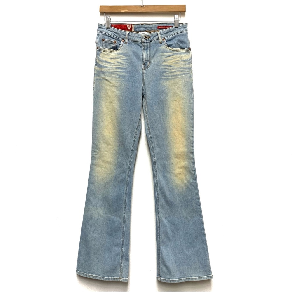 Vintage Guess‎ Y2K Bootcut Flare Jeans 32 x 31 Bareback Boho Distressed Western